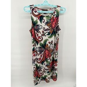 Tommy Bahama Womens Paisley Tropical Sleeveless Dress S P